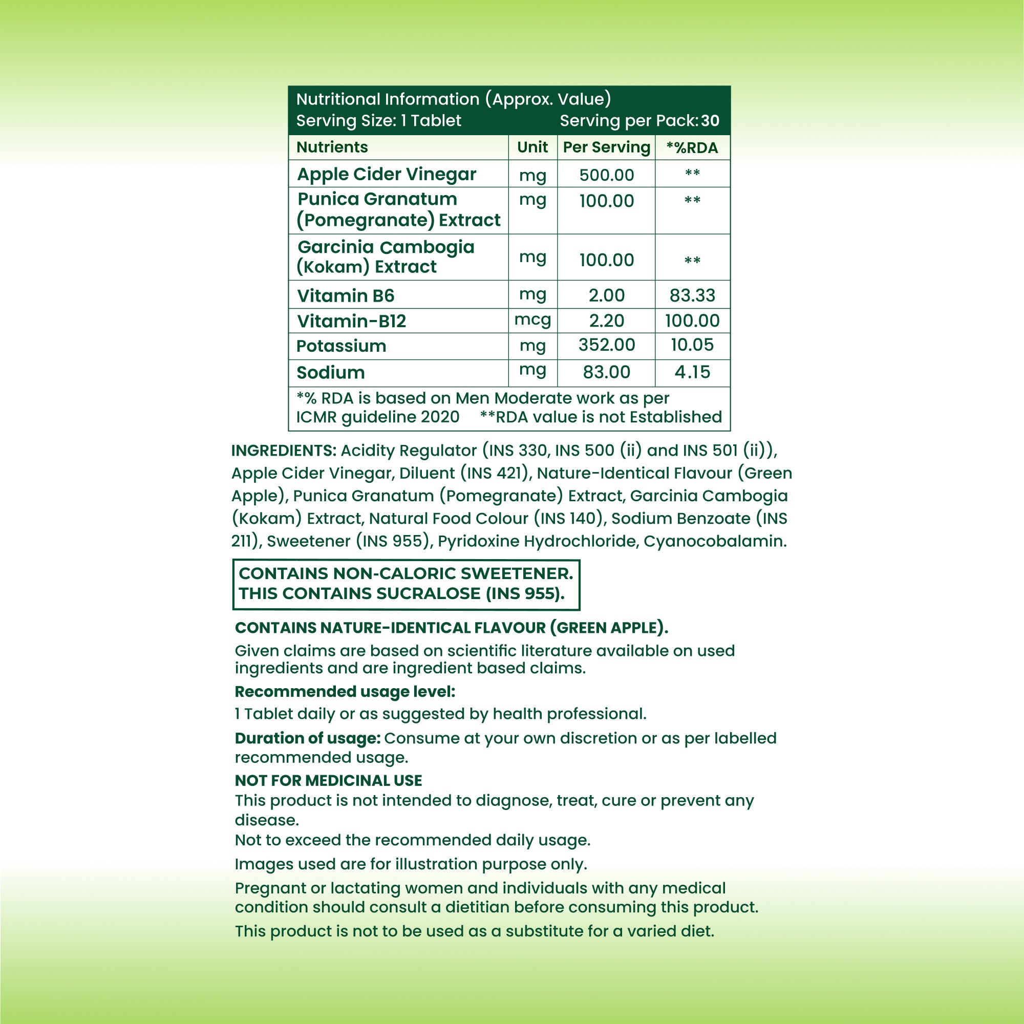 Apple Cider Vinegar Fizz