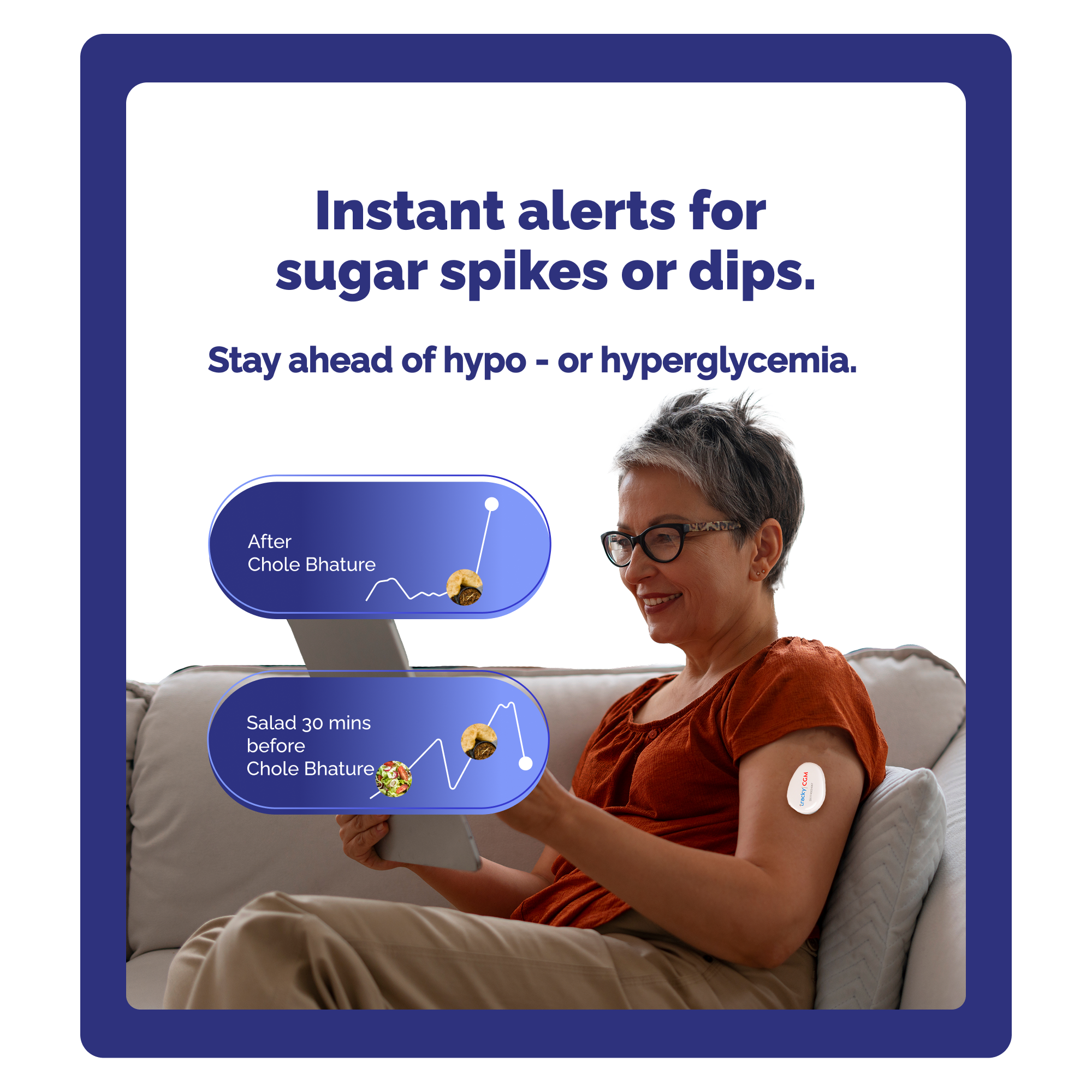 GoodFlip Continuous Glucose Monitor Powered by Tracky (Sensor Only)