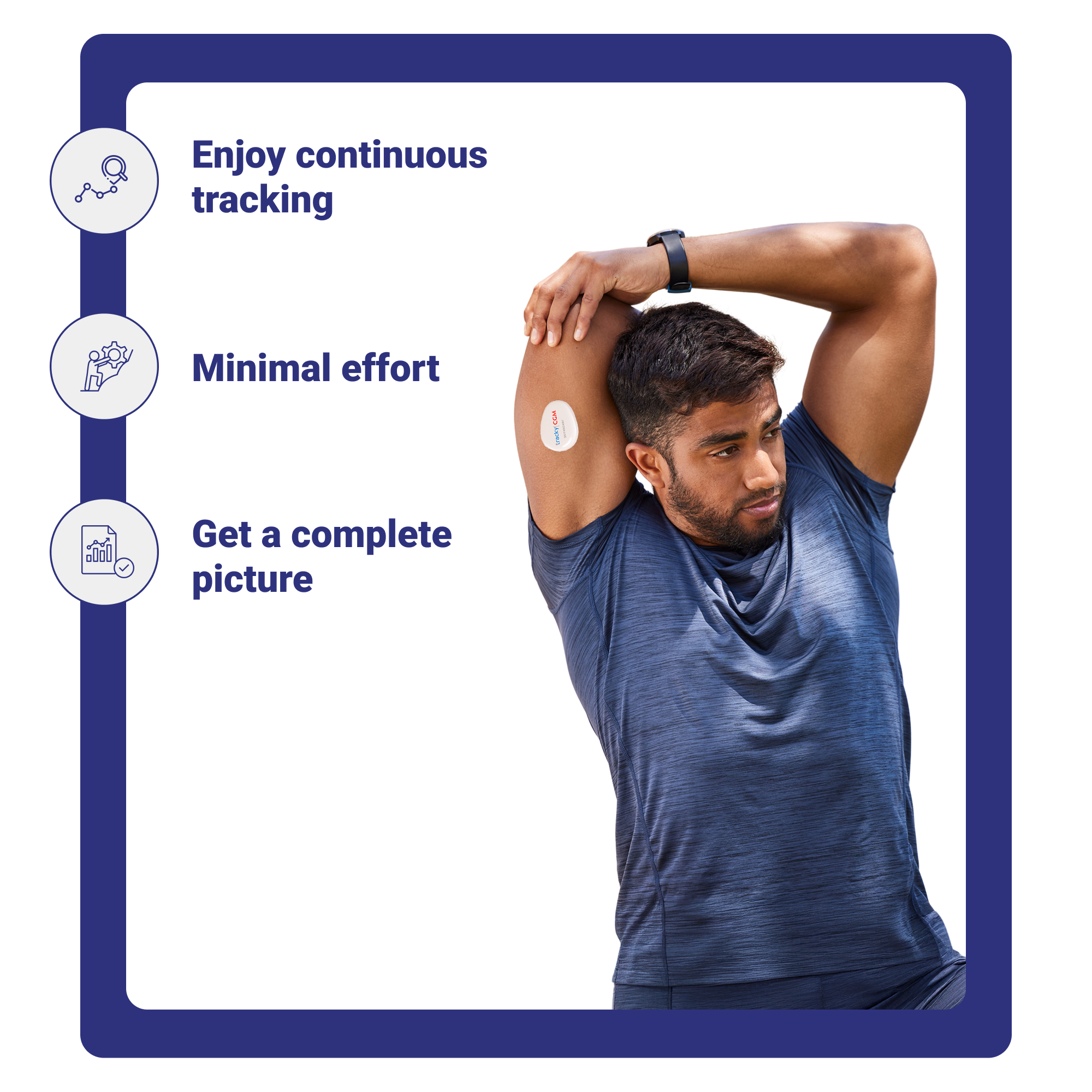 GoodFlip Continuous Glucose Monitor Powered by Tracky (Sensor Only)