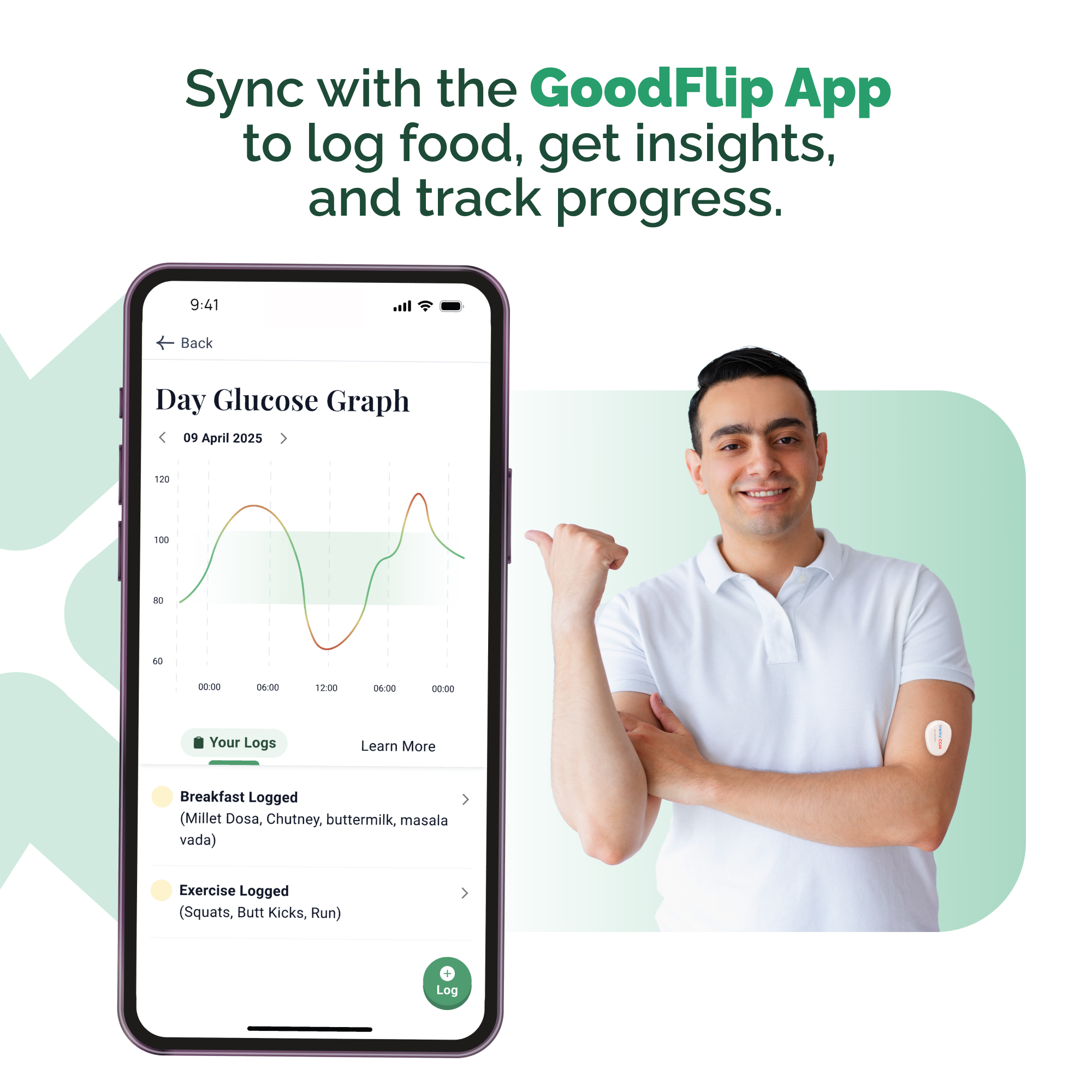 GoodFlip Continuous Glucose Monitor