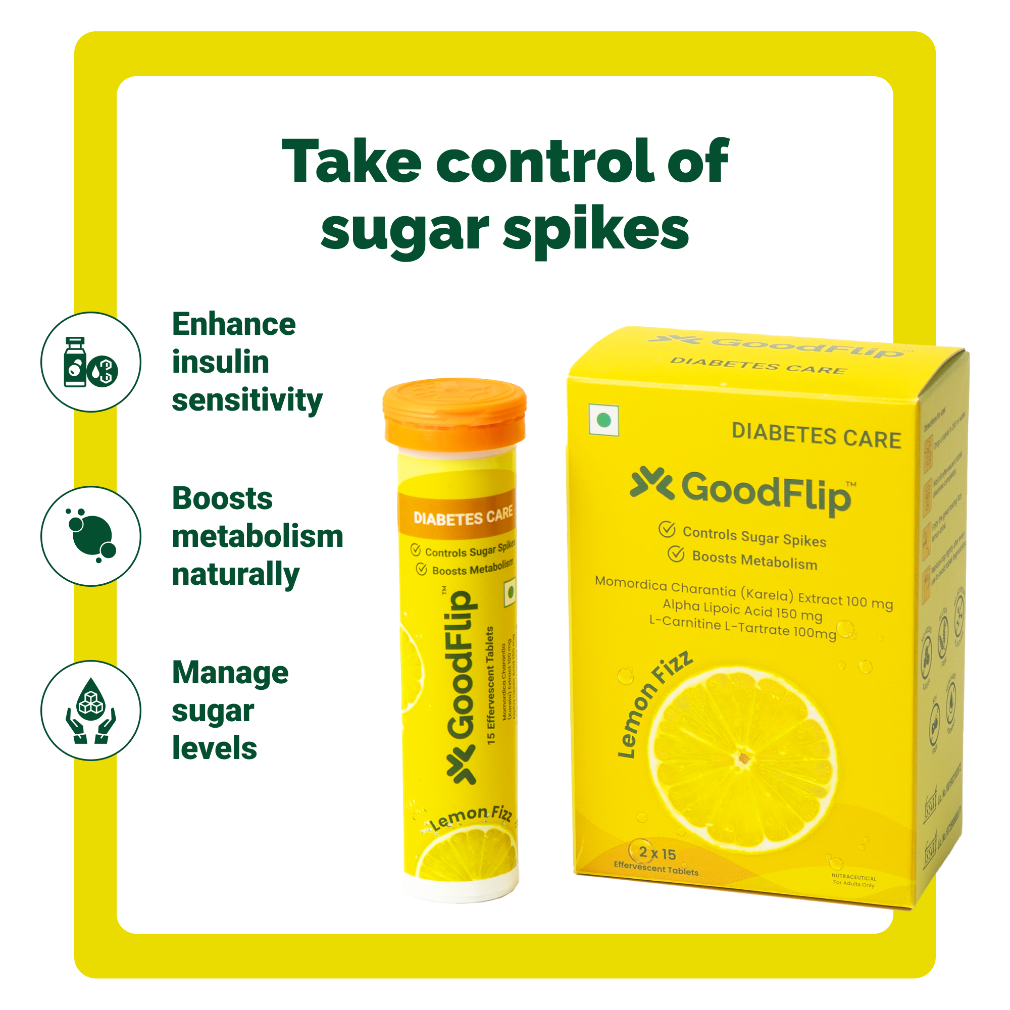 Diabetes Care Lemon Fizz
