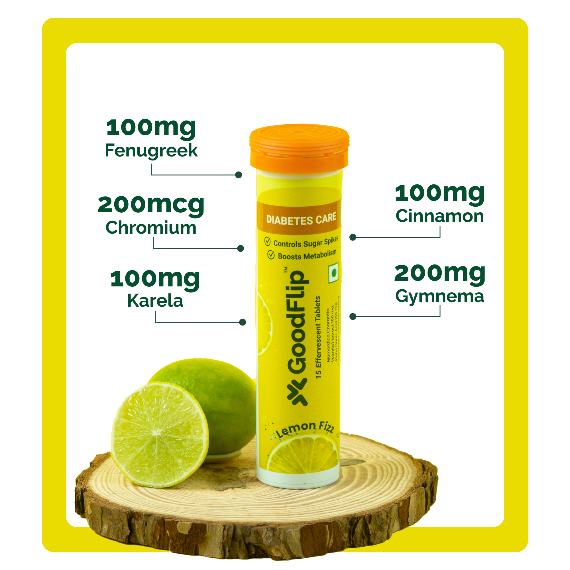 Diabetes Care Lemon Fizz