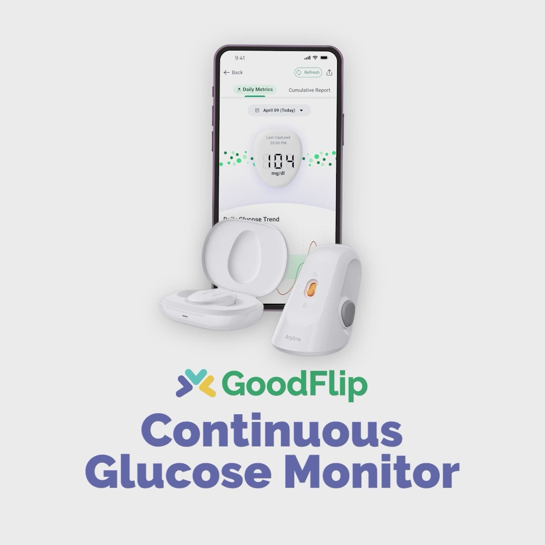Load video: GoodFlip Continuous Glucose Monitor